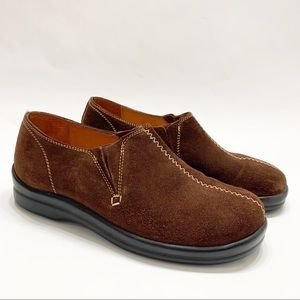 Birkenstock Brown Suede Mules